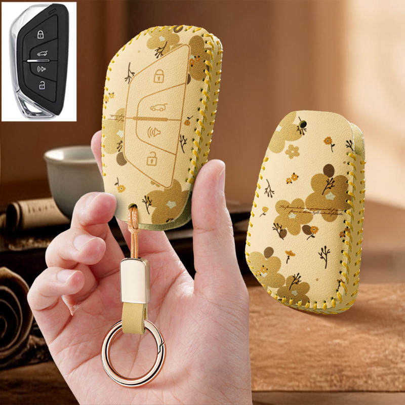 适用北汽威旺M60汽车钥匙套保护套遥控器全包专用男女士高级壳扣