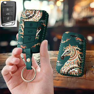 适用大众vs5捷达vs7上汽2023款速腾途观l汽车钥匙套保护套包壳扣