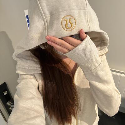 加拿大代购lulu女士修身连帽卫衣