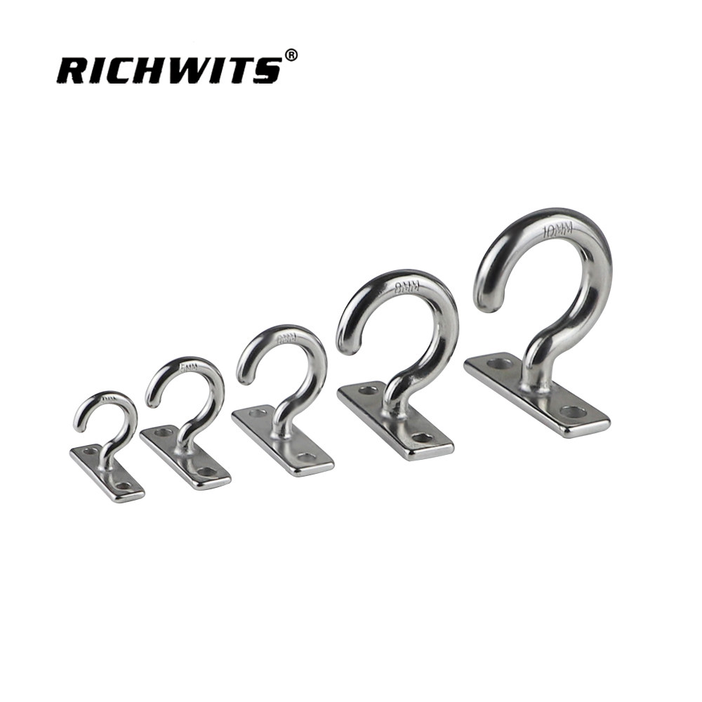 不锈钢304吊钩平板问号挂钩衣帽钩子弯钩 船用挂钩 吊扇钩