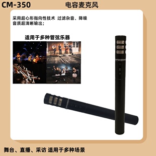 电容有线膜电容麦克风舞台合唱演出话筒直播乐器收音专业高音质