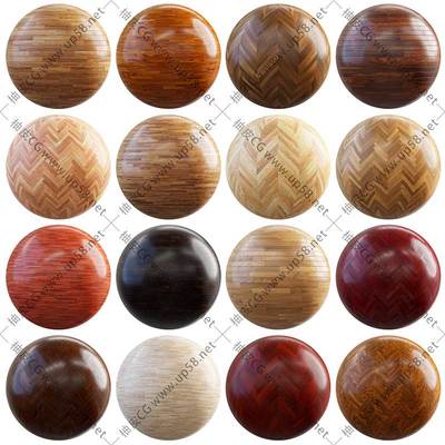 3dmax blender C4D keyshot VRay木纹地板4K高清无缝贴图素材库