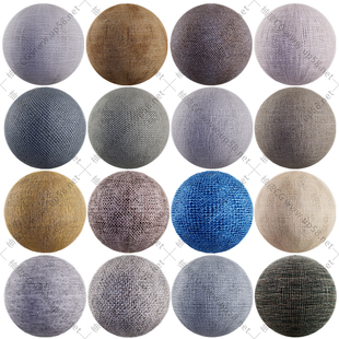 3dmax blender C4D keyshot maya布料织物4K高清无缝贴图素材库