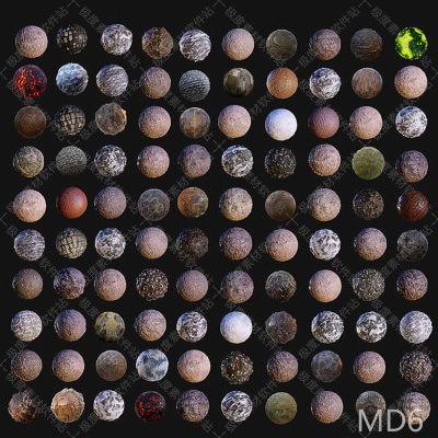 Unity3d UE4 C4D 3dsmax maya 地面地形4K高清无缝材质贴图素材库