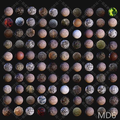 Unity3d UE4 C4D 3dsmax maya 地面地形4K高清无缝材质贴图素材库