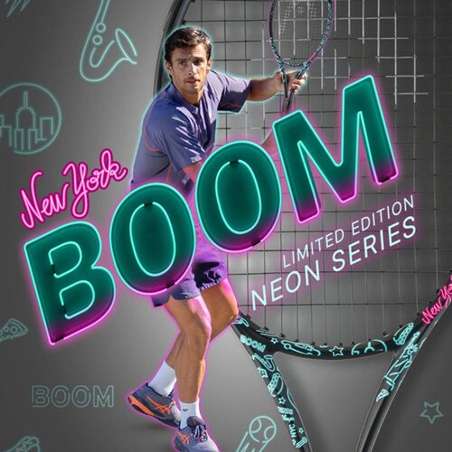 HEAD海德2025新款BOOM NEON系列穆塞蒂同款碳纤维专业网球拍