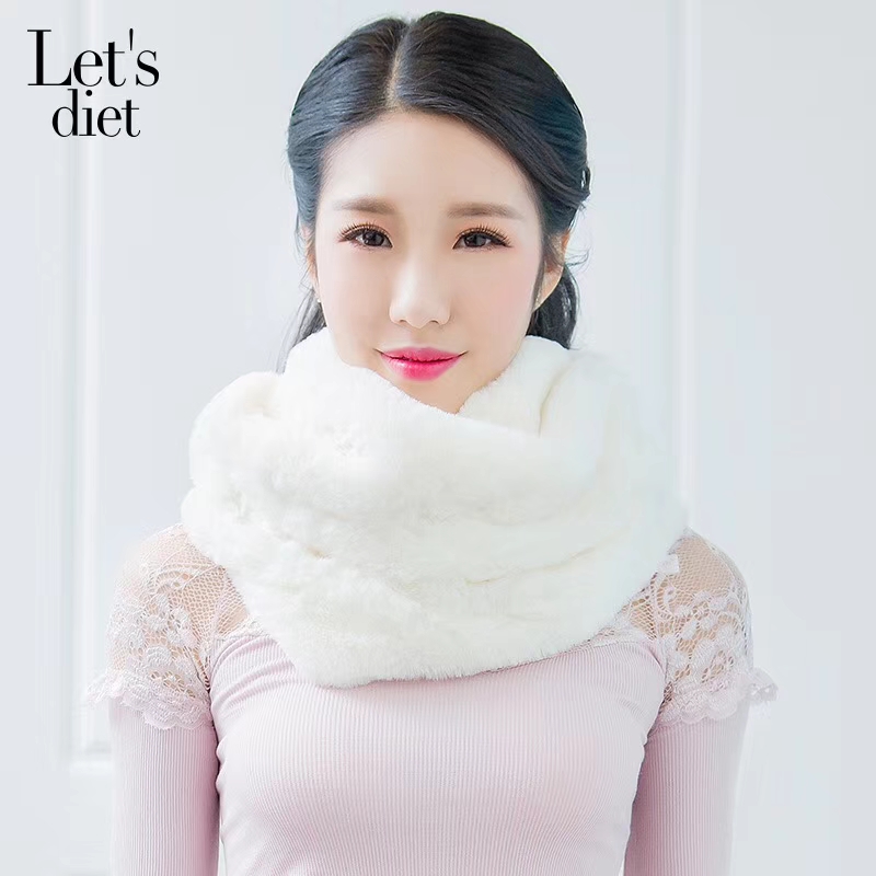 lets diet 37度恒温围脖 水貂绒 保暖时尚百搭 新款脖套 围巾围脖