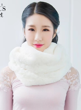 lets diet 37度恒温围脖 水貂绒 保暖时尚百搭 新款脖套 围巾围脖