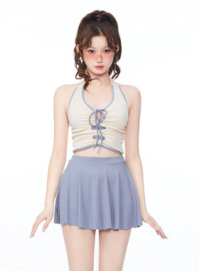 漫格塔女分体裙式泳衣少女辣妹