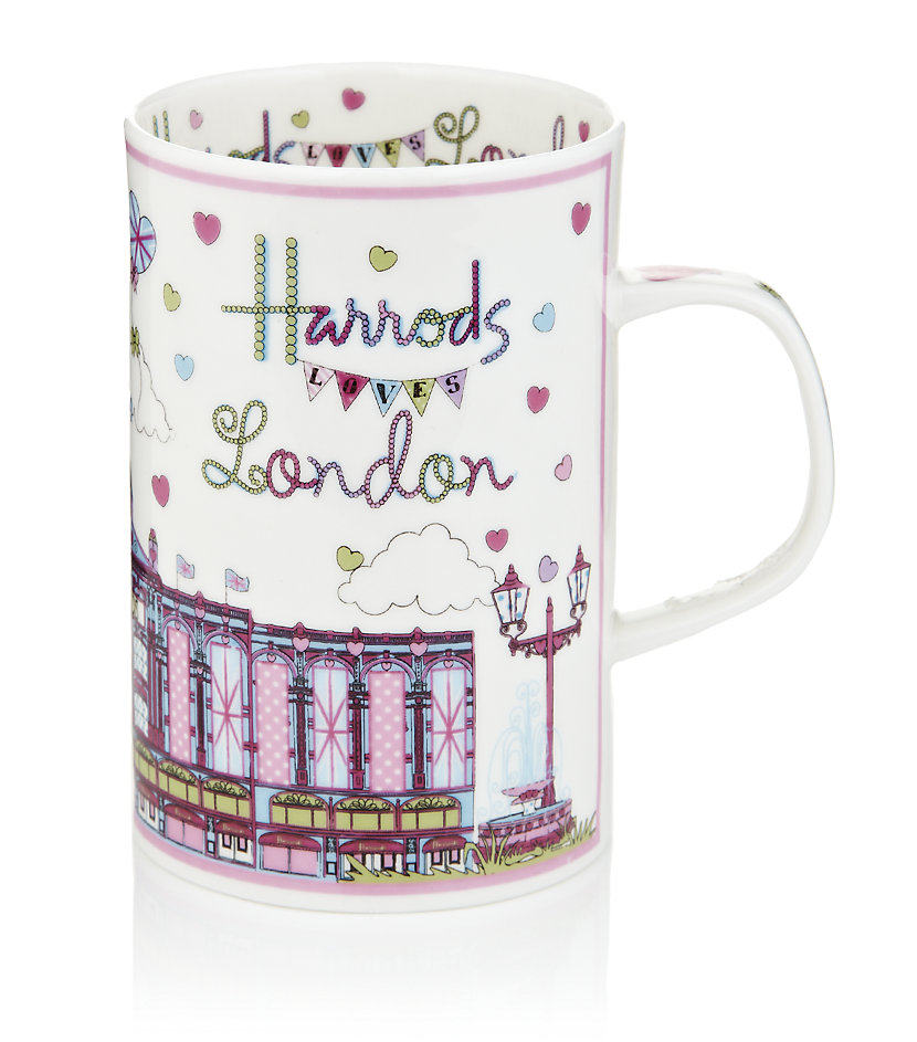 英国皇家品牌Harrods镀金西高地黑色小熊陶瓷茶壶子母壶出口外贸