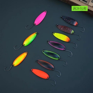 出口微物路亚饵 5g4cm纯铜瓜子亮片铁板远投淡水溪流马口鳟鱼假饵