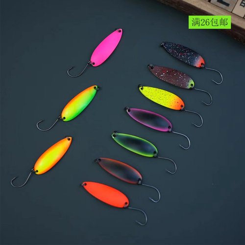 出口微物路亚饵 5g4cm纯铜瓜子亮片铁板远投淡水溪流马口鳟鱼假饵