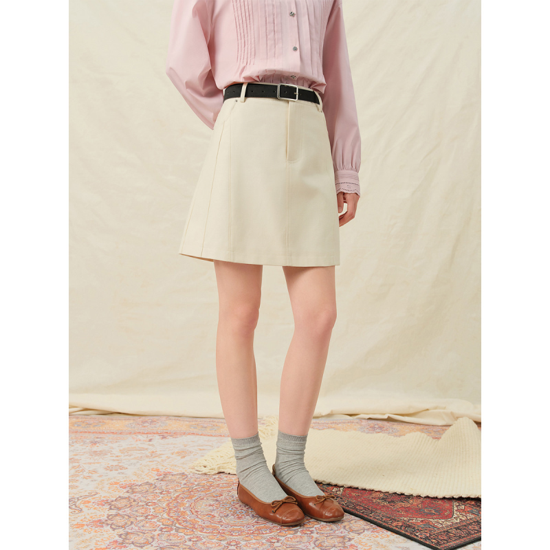 独束大码女装【高频出镜】短款时尚分割半身裙2025秋装修身半裙