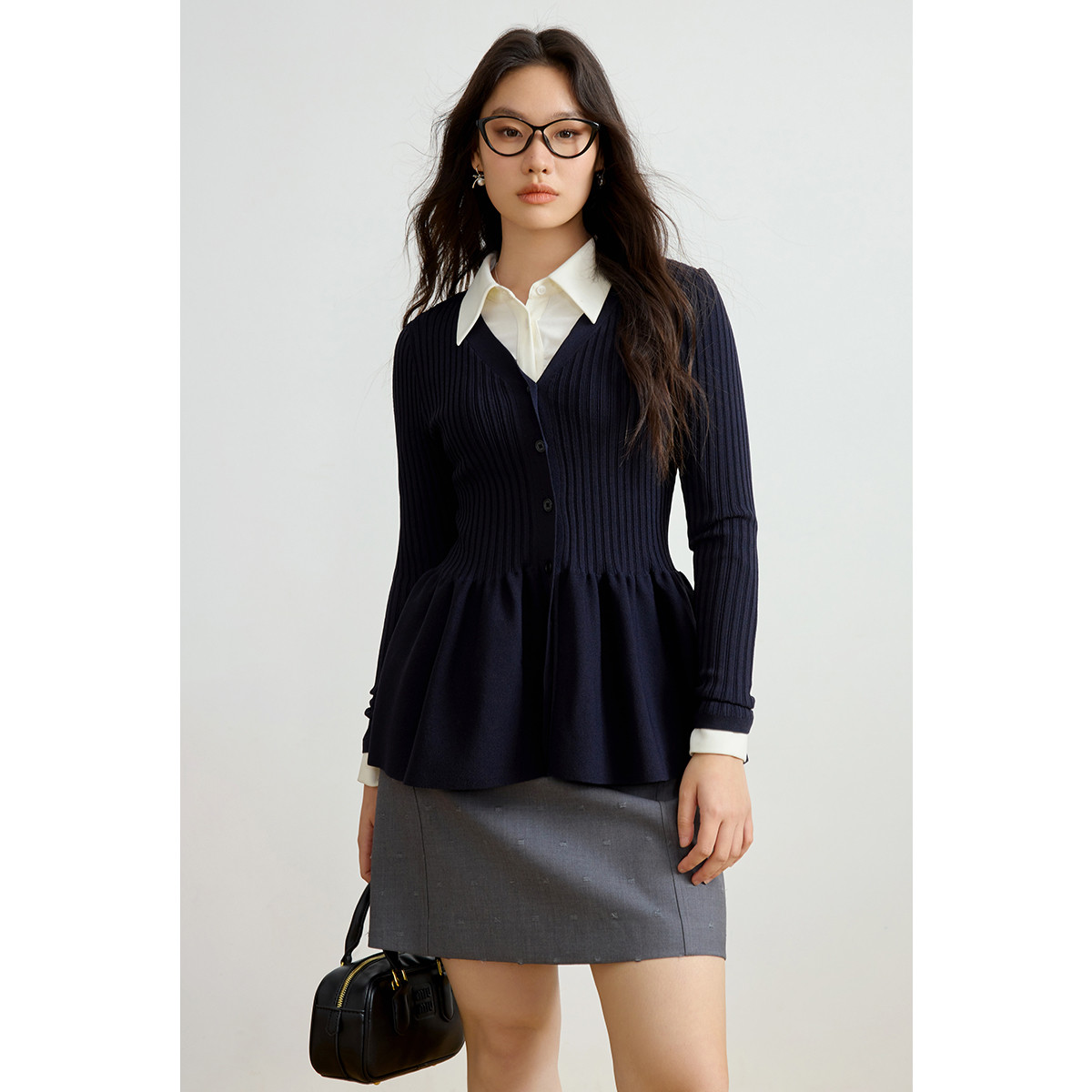 独束大码胖mm2025春装针织开衫显瘦遮肉气质针织衫上衣女