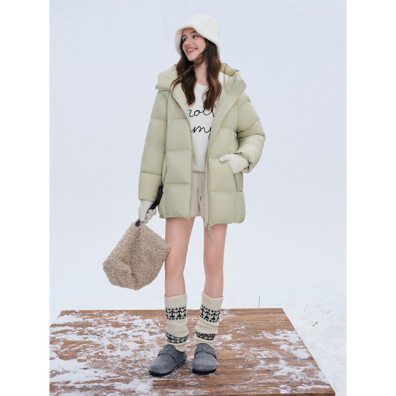 独束大码【雪绵泡芙羽绒】短款三防羽绒服2025冬季保暖外套