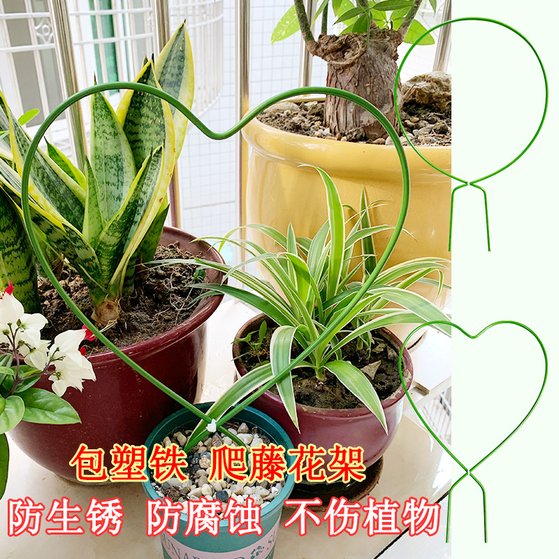 包塑铁艺山乌龟甲龙盆栽爬藤架