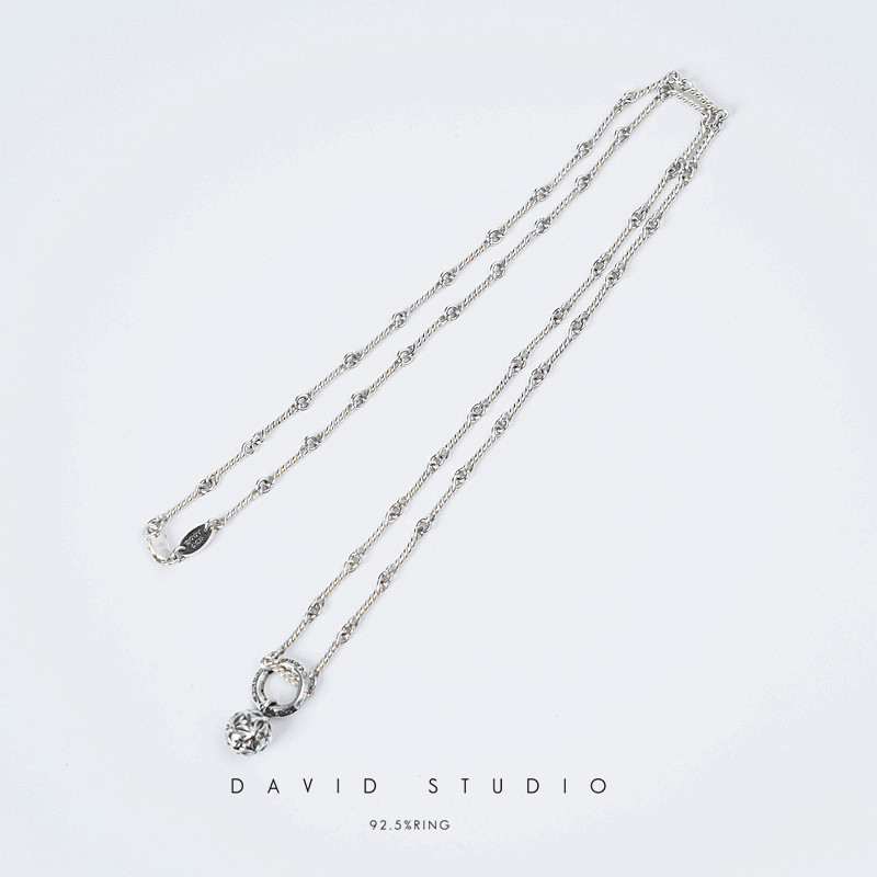 davidstudio925纯银情侣吊坠图片