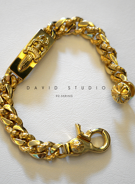 david22k潮流手链男款粗矿