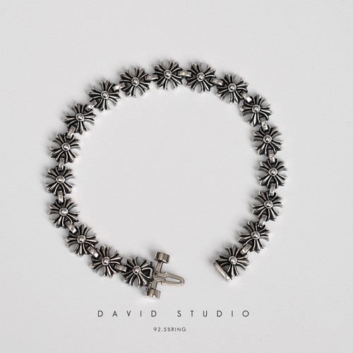 情侣手链david全手工暗扣做旧