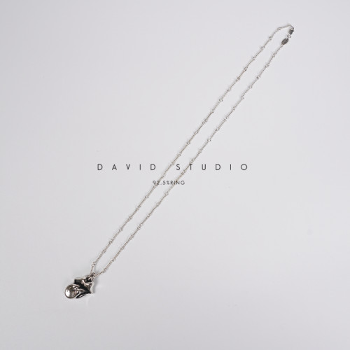 davids925纯银ins做旧项链