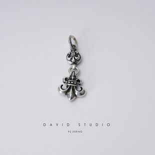 吊坠 项链坠子情侣款 studio925纯银泰银做旧童军华船锚经典 David