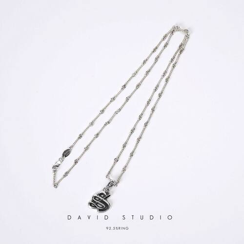 davidstudio925纯银情侣吊坠