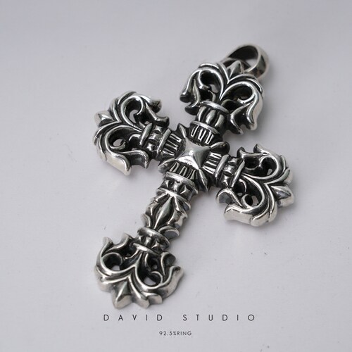 davidstudio925纯银做旧吊坠
