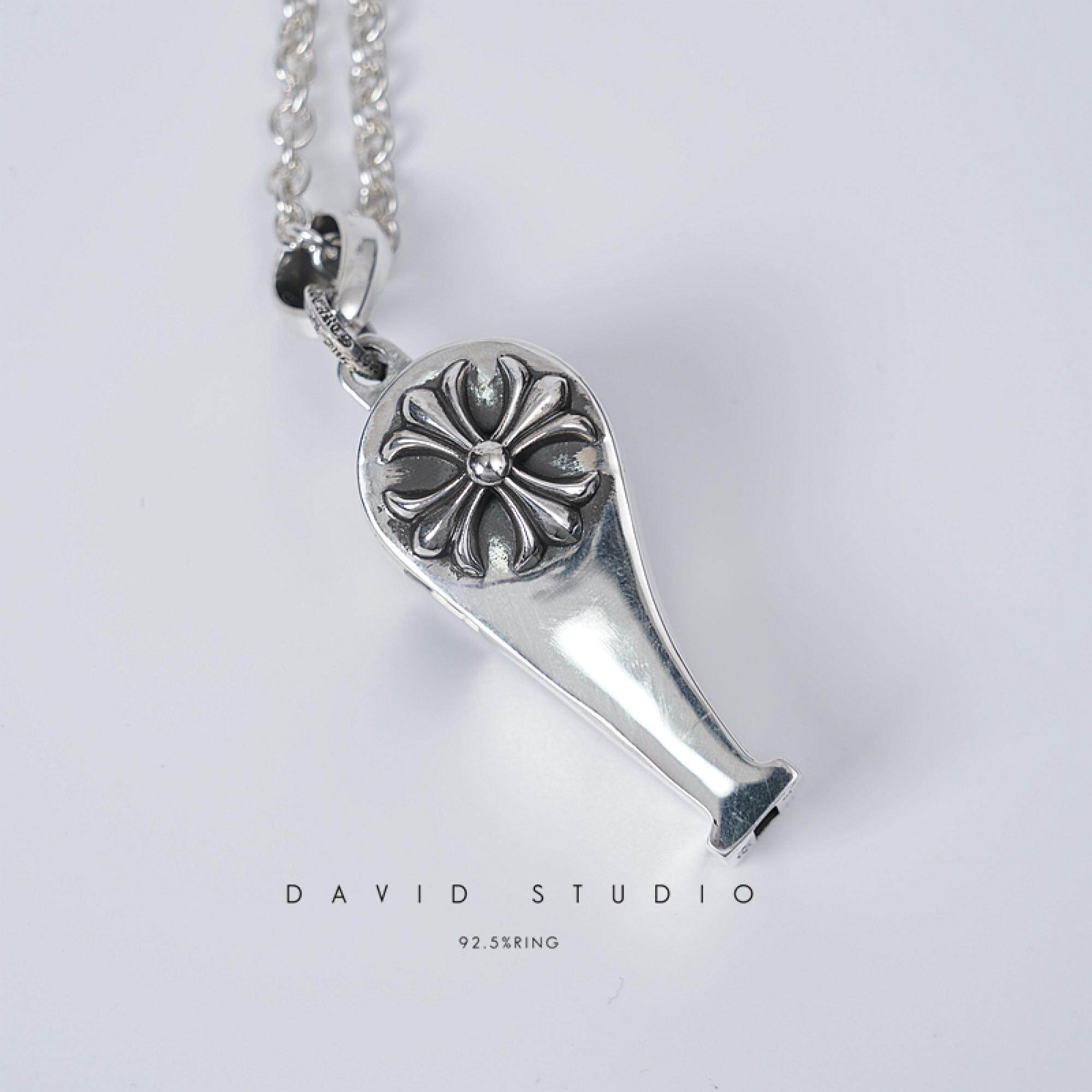 davidstudio925纯银口哨毛衣链图片