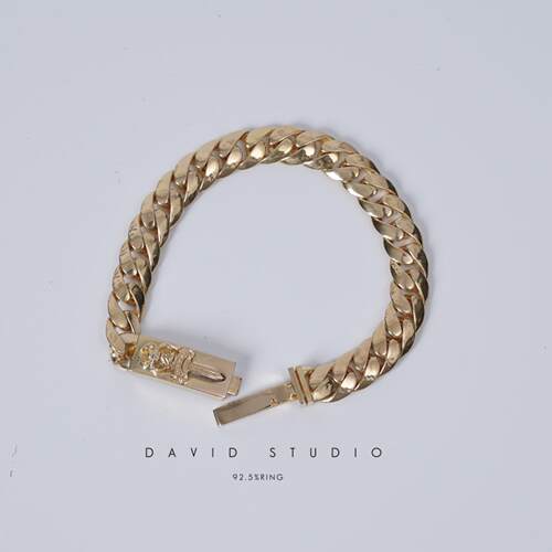 davidstudio定制实心黄金手链