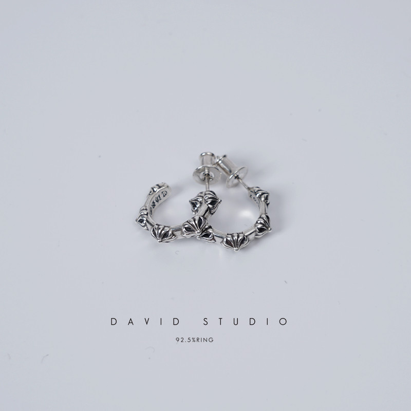 davidstudio925纯银罗志祥耳环图片
