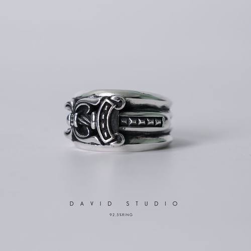 davidstudio925纯银罗志祥戒指