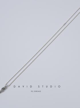 纯银中号子弹头圆珠欧美吊坠男女