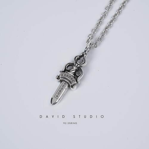 davidstudio925纯银圣剑项链