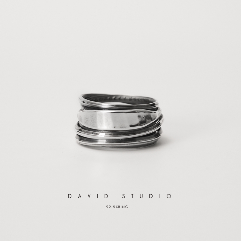 davidstudio原创手工纯银戒指