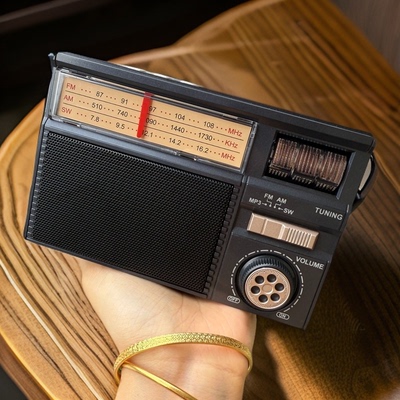 全波段收音机老人专用半导体老年复古蓝牙音响2025新款可插卡U盘