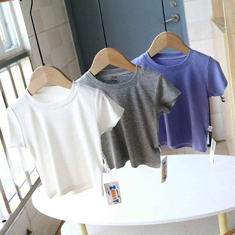 夏装婴幼儿莫代尔棉短袖男童女童半袖T恤衫儿童纯棉打底衫上衣服,童装/婴儿装/亲子装,T恤,淘宝优惠券,粉丝福利购,淘宝优惠卷