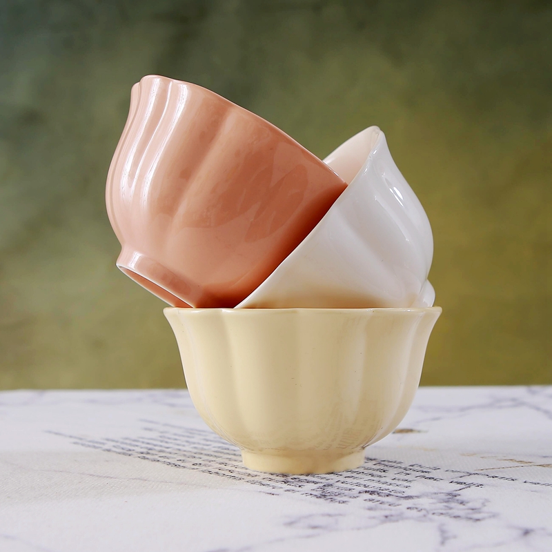 欧式风格简约陶瓷工艺色釉饭碗