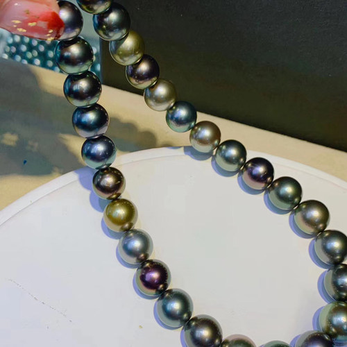 大溪地海水黑珍珠混彩