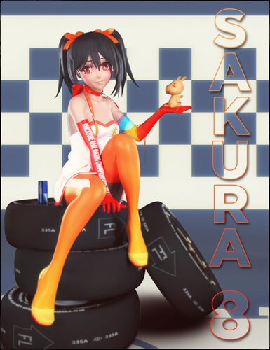 Sakura 8-基础文件包 DAZ卡通人物基础包 模型包