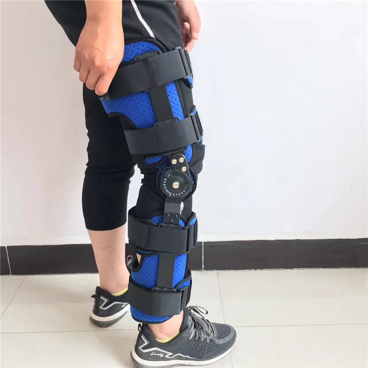 膝关节固定支具可调膝盖术后支架韧带损伤骨折护膝卡盘护具