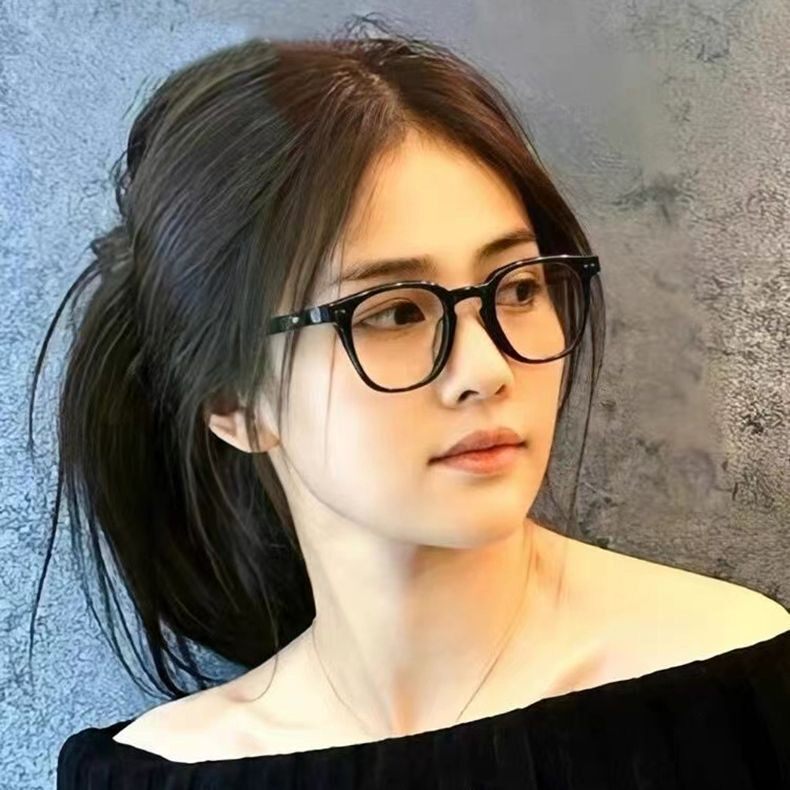 韩版复古小黑框防蓝光眼镜护目镜女网红素颜百搭平光镜近视镜框男