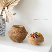 新中式 诧寂风玄关酒柜收纳精油摆件电视柜书柜售楼处艺术软装 饰品