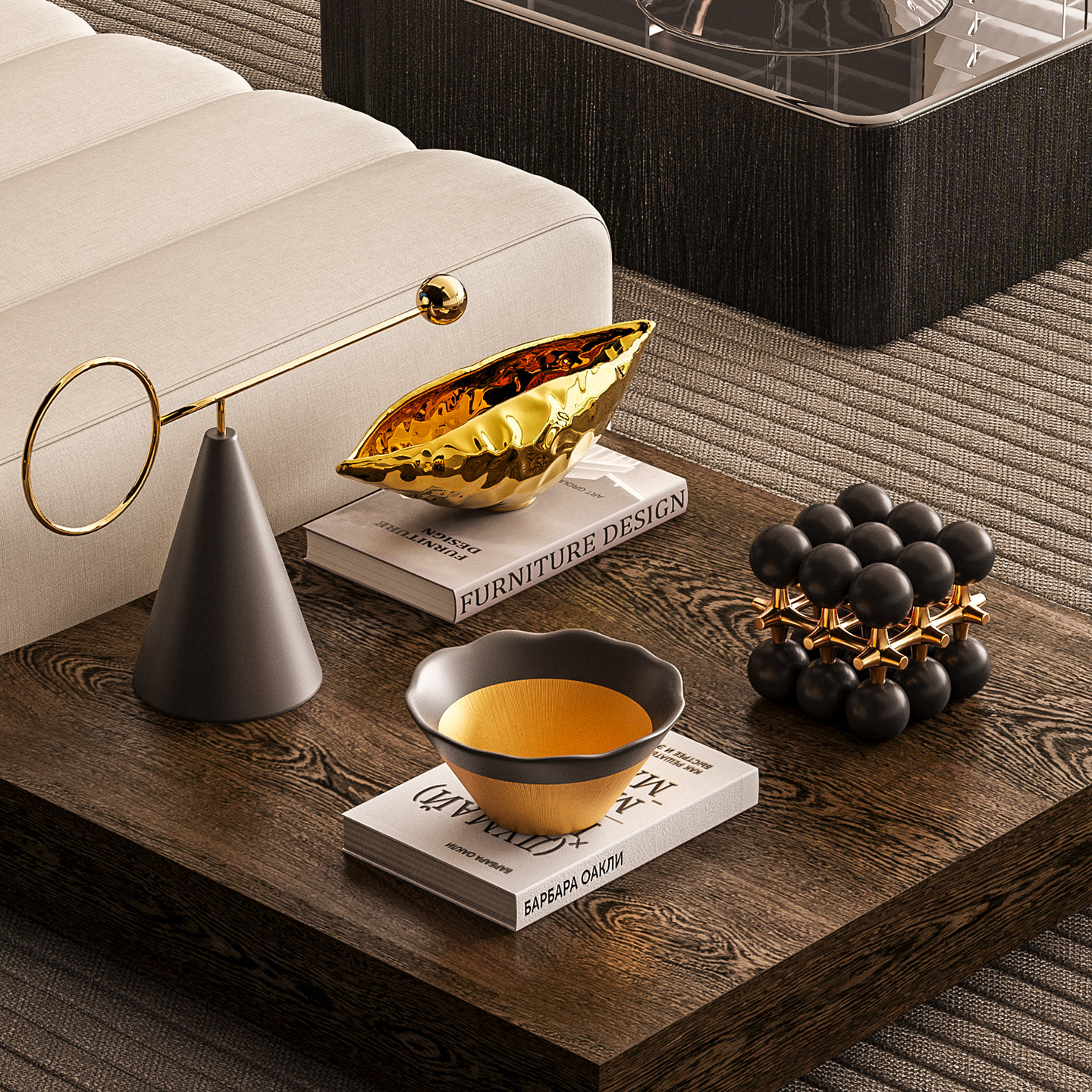 现代意式茶几床头柜桌面摆件客厅样板房别墅小众设计高级感装饰品,家居饰品,装饰摆件,淘宝优惠券,粉丝福利购,淘宝优惠卷