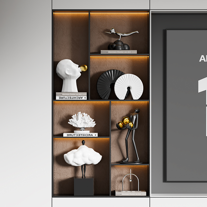 轻奢客厅电视柜高档摆件