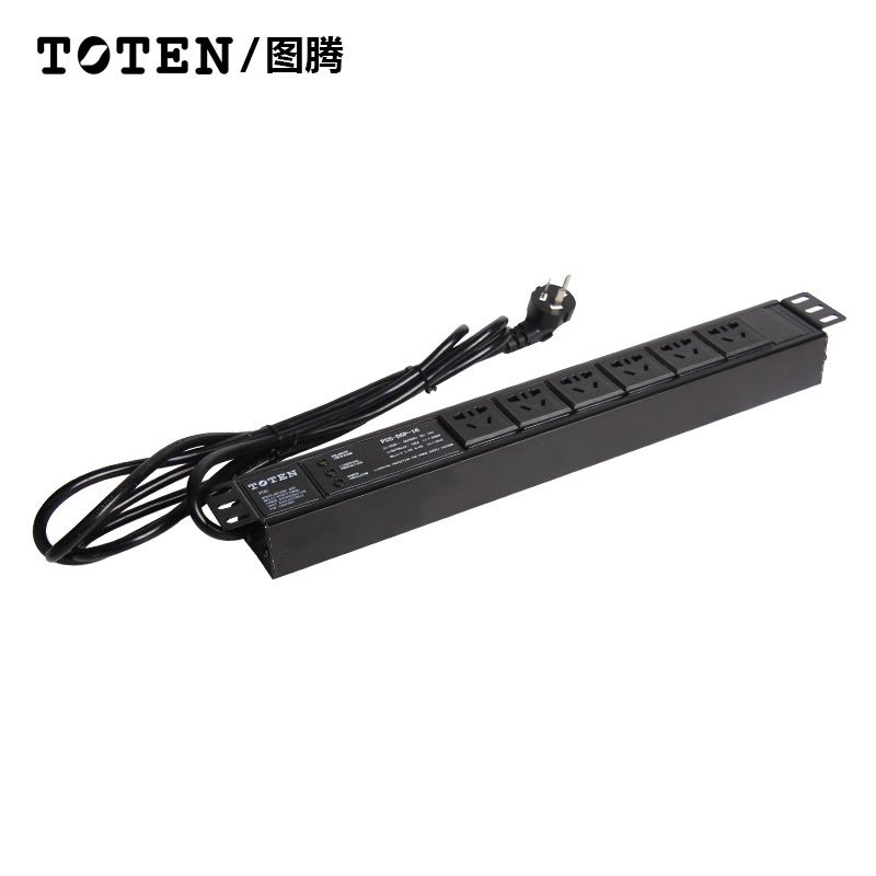 6位五孔图腾防雷横装PDU全国包邮