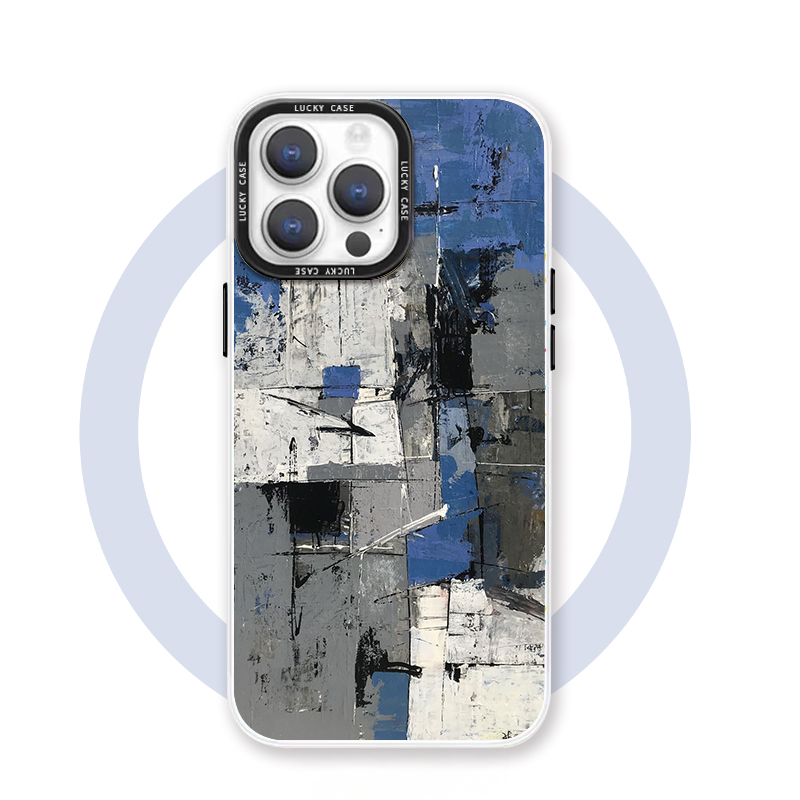 抽象画 适用于iPhone16promax苹果15pro磁吸手机壳小众独特14高级感轻奢13浮世绘ins风华为pura70艺术小米