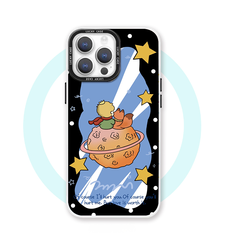 小王子 适用于iPhone16promax苹果15pro磁吸手机壳小众独特14高级感轻奢13浮世绘ins风华为pura70艺术小米
