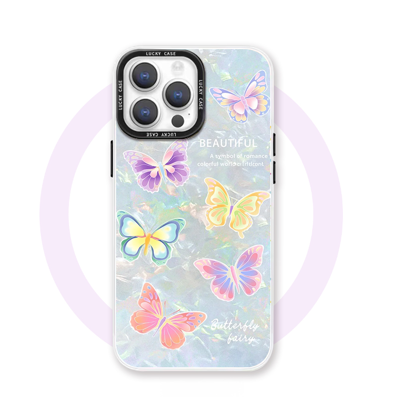 花蝴蝶 适用于iPhone16promax苹果15pro磁吸手机壳小众独特14高级感轻奢13浮世绘ins风华为pura70艺术小米