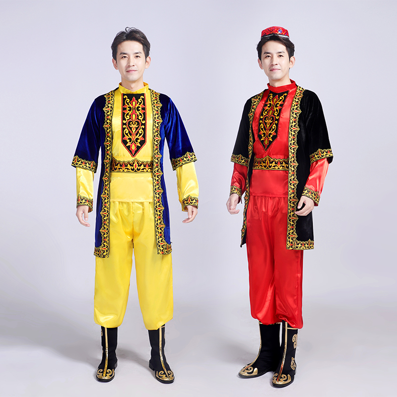 男士维吾尔族新疆马甲套装