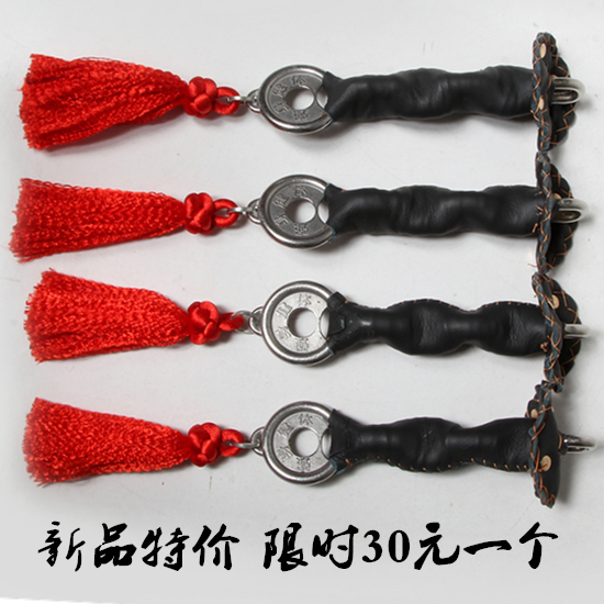 麒麟鞭牛皮把手响鞭甩鞭健身鞭不锈钢鞭配件李氏钢鞭螺母鞭手柄